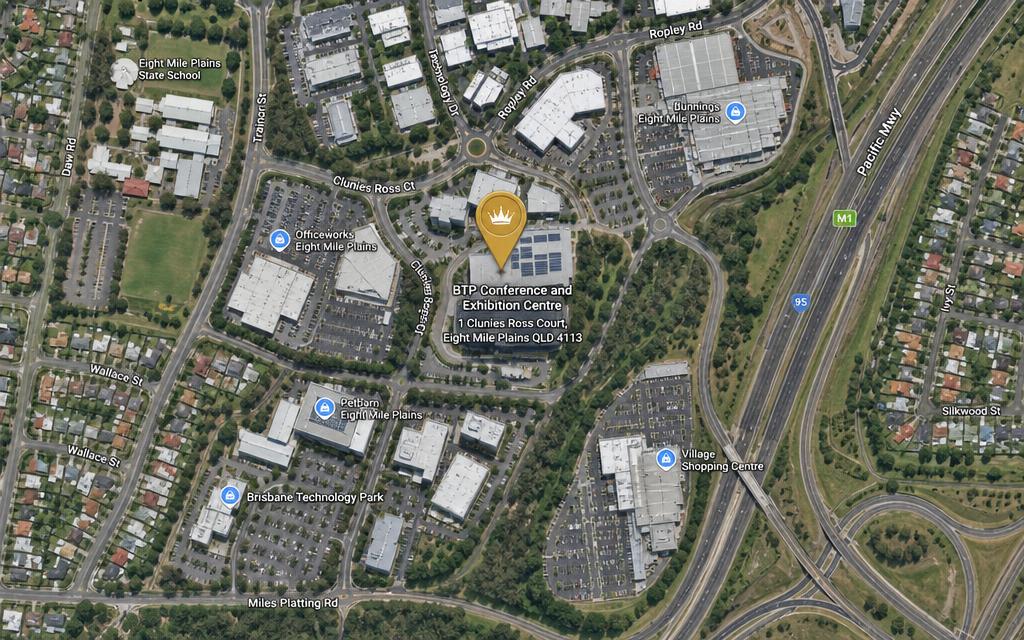 Map location of BTP Conference and Exhibition Centre, Eight Mile Plains, Brisbane